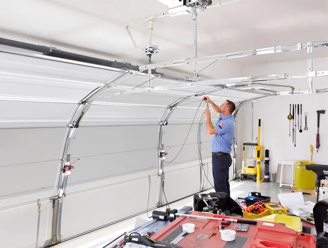 Garage door cable repair service by Palm Beach Gardens Garage Door Repair in Palm Beach Gardens