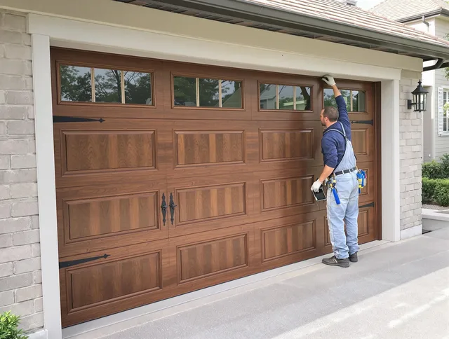 Custom garage door showcase by Palm Beach Gardens Garage Door Repair in Palm Beach Gardens