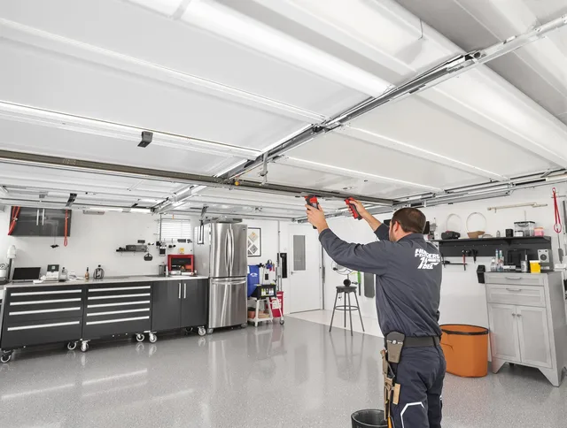 Overhead garage door repair service by Palm Beach Gardens Garage Door Repair in Palm Beach Gardens