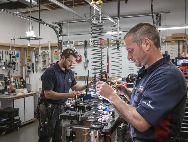 Garage door spring repair service by Palm Beach Gardens Garage Door Repair in Palm Beach Gardens